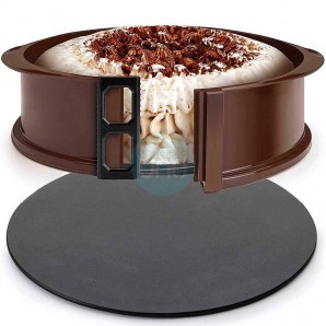Molde Desmontable Redondo de Ø 20 cm, Silicona, Altura 7,5 cm, 1,6 Litros, Tartas, Pasteles, Bizcochos, Lacor