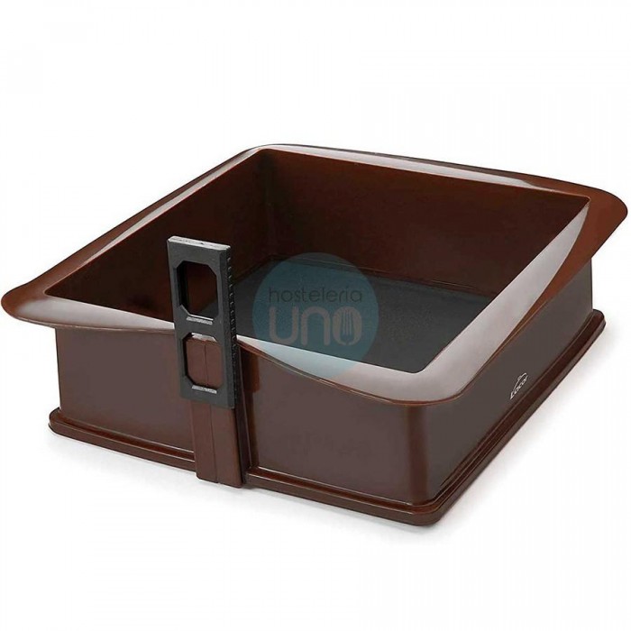 Molde Desmontable Cuadrado de 25x25 cm, Silicona, Altura 7,5 cm, 2,5 Litros, Tartas, Pasteles, Bizcochos, Lacor Molde Desmontable Cuadrado de 25x25 cm, Silicona, Altura 7,5 cm, 2,5 Litros, Tartas, Pasteles, Bizcochos, Lacor
