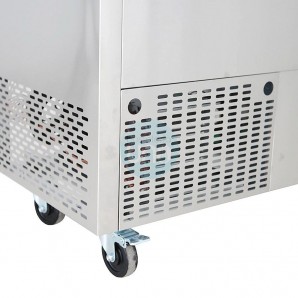 Botellero Refrigerado Acero inoxidable, 1,5 Metros, Fondo 57 cm, 2 Puertas, 440 Litros, con Ruedas, TEFCOLD