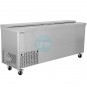 Botellero Refrigerado Acero inoxidable, 2 Metros, Fondo 57 cm, 3 Puertas, 615 Litros, con Ruedas, TEFCOLD