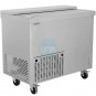 Botellero Refrigerado Acero inoxidable, 1 Metro, Fondo 57 cm, 1 Puerta, 270 Litros, con Ruedas, TEFCOLD