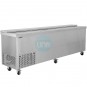 Botellero Refrigerado Acero inoxidable, 2,5 Metros, Fondo 57 cm, 4 Puertas, 790 Litros, con Ruedas, TEFCOLD