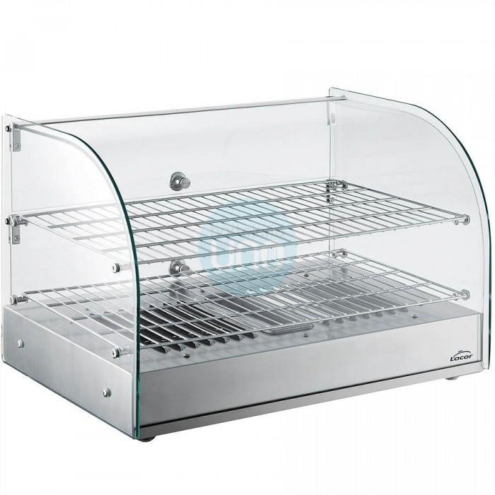 Vitrina Caliente, Frontal Vidrio Curvado, 2 Rejillas, 60 cm Ancho, 45 Litros, Lacor Vitrina Caliente, Frontal Vidrio Curvado, 2 Rejillas, 60 cm Ancho, 45 Litros, Lacor