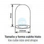 Máquina de Hielo Macizo "Forma Bala", NO requiere Desagüe ni instalación, Lacor