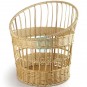 Cesta para Barras de Pan Ø 32 cm, Altura 42 cm, Polipropileno Mimbre, Baguette Rustic Lacor