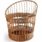 Cesta para Barras de Pan Ø 32 cm, Altura 42 cm, Polipropileno Mimbre Marrón, Baguette Rustic Lacor