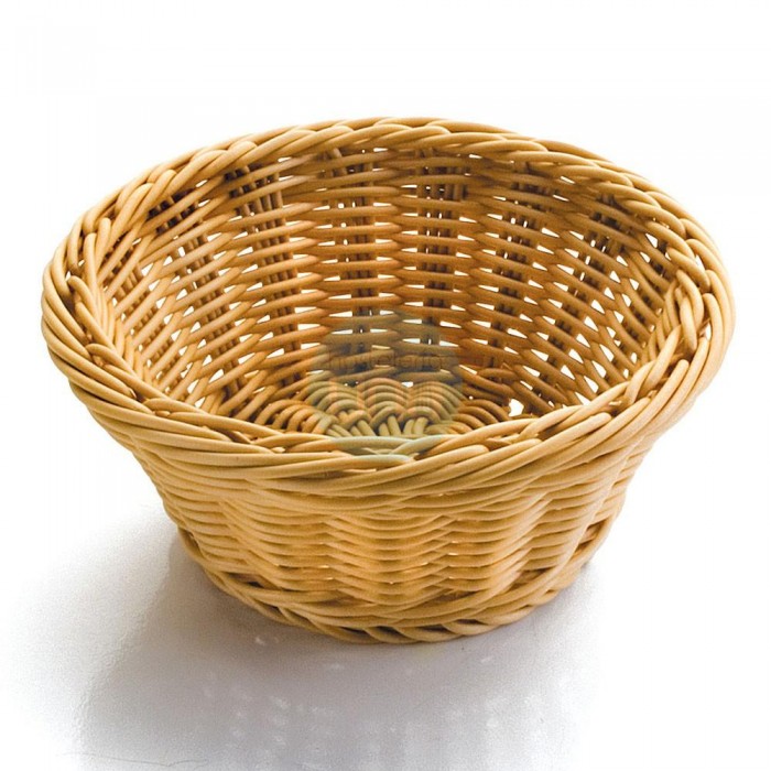 Cesta de Pan Redonda Ø 19 cm, Altura 8 cm, Polipropileno Mimbre, Lacor Cesta de Pan Redonda Ø 19 cm, Altura 8 cm, Polipropileno Mimbre, Lacor