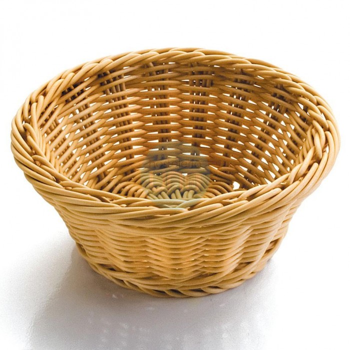 Cesta de Pan Redonda Ø 23 cm, Altura 8 cm, Polipropileno Mimbre, Lacor Cesta de Pan Redonda Ø 23 cm, Altura 8 cm, Polipropileno Mimbre, Lacor
