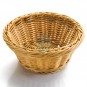 Cesta de Pan Redonda Ø 23 cm, Altura 8 cm, Polipropileno Mimbre, Lacor