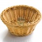 Cesta de Pan Redonda Ø 28 cm, Altura 8 cm, Polipropileno Mimbre, Lacor