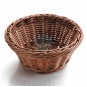 Cesta de Pan Redonda Ø 19 cm, Altura 8 cm, Polipropileno Mimbre, Marrón, Lacor