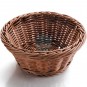 Cesta de Pan Redonda Ø 26 cm, Altura 8 cm, Polipropileno Mimbre, Marrón, Lacor