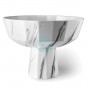Frutero Panera Cuenco Ø 21 cm con Soporte, Melamina Mármol, Altura 15 cm, Lacor