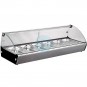 Vitrina Caliente, 1,1 Metros Ancho, 6 Cubetas GN1/3, Fondo 42 cm, Lacor
