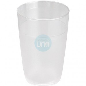 24 Vasos de Policarbonato 25 cl, Diámetro 7 cm, Color Transparente - 24 unidades