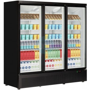 Armario Expositor Refrigerado, 3 Puertas Cristal Batientes, 1,9 Metros Ancho, 71 cm Fondo, 2 Metros Alto, Tefcold
