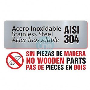 Mesa Central, 1,5 Metros Ancho, 1 Metro Alto, 1 Estante, Fondo 60 cm, Acero inoxidable, MCDC156