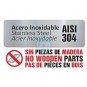 Mesa Central, 1,5 Metros Ancho, 1 Metro Alto, 1 Estante, Fondo 60 cm, Acero inoxidable, MCDC156