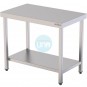 Mesa Central, 1,5 Metros Ancho, 1 Metro Alto, 1 Estante, Fondo 60 cm, Acero inoxidable, MCDC156
