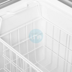 Arcón Congelador, 1 Metro Ancho, Puerta Corredera Cristal, Fondo 63 cm, Blanco, TEFCOLD