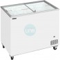 Arcón Congelador, 1 Metro Ancho, Puerta Corredera Cristal, Fondo 63 cm, Blanco, TEFCOLD