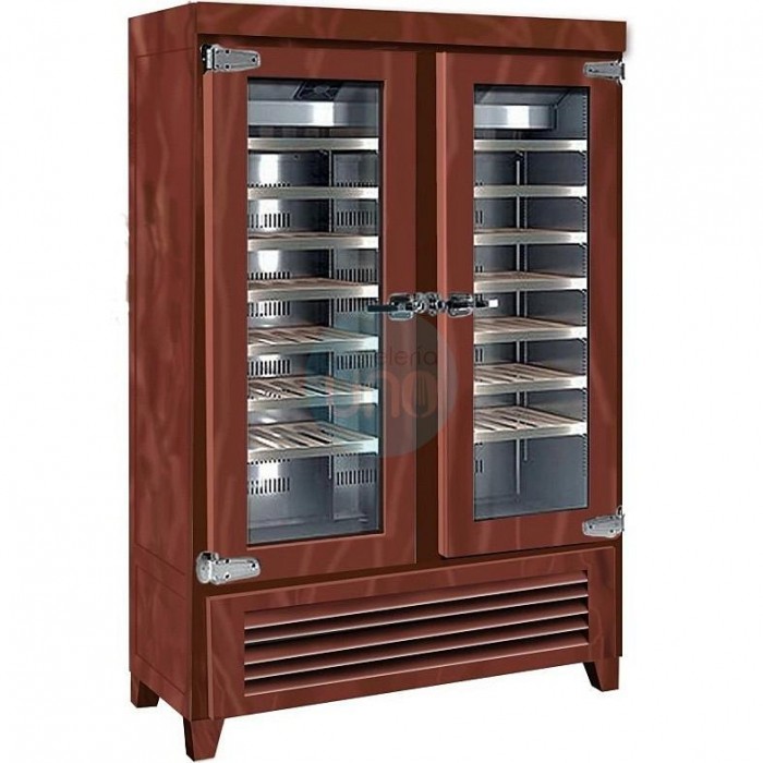 Armario Expositor de Vinos Vertical, 1,4 Metros Ancho, Madera Pino Maciza, 180 Botellas, Fondo 60 cm, Vertical, INFRICO IF49R2G Armario Expositor de Vinos Vertical, 1,4 Metros Ancho, Madera Pino Maciza, 180 Botellas, Fondo 60 cm, Vertical, INFRICO IF49R2G
