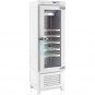 Expositor de Vinos Color Blanco, 69 cm Ancho, Madera Pino Maciza, 90 Botellas, Fondo 60 cm, Vertical Blanca, INFRICO IF23R1GB