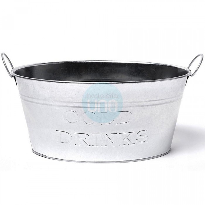 Cubitera Grande Oval, Zinc Galvanizado, 24 Litros, Altura 23 cm, Comas Cubitera Grande Oval, Zinc Galvanizado, 24 Litros, Altura 23 cm, Comas