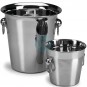 Cubo de Hielo en Acero inoxidable, Ø 14 cm, Altura 13 cm, 1 Litro, Comas