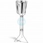 Cubitera de Pie Champagnera, Acero inoxidable, Ø 20 cm, Altura 72 cm, 3,5 Litros, Comas