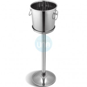 Cubitera de Pie Champagnera, Acero inoxidable, Ø 24 cm, Altura 63 cm, 6,5 Litros, Comas