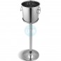 Cubitera de Pie Champagnera, Acero inoxidable, Ø 24 cm, Altura 63 cm, 6,5 Litros, Comas