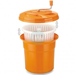 Centrifugadora Escurridor Ensaladera 3 en 1, Diámetro Ø 42 cm, 25 Litros, Altura 40 cm, Lacor