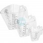 Set 3 Jarras Medidoras de Plástico, 0,25, 0,5 y 1 Litro, con Asa, Lacor