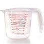 Set 3 Jarras Medidoras de Polipropileno, 0,25, 0,5 y 1 Litro, con Asa, Apilables, Lacor