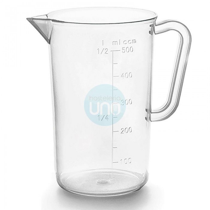 Jarra Medidora de Polipropileno, 1 Litro, Ø 12 cm, Altura 17 cm, con Asa, PRO Lacor Jarra Medidora de Polipropileno, 1 Litro, Ø 12 cm, Altura 17 cm, con Asa, PRO Lacor