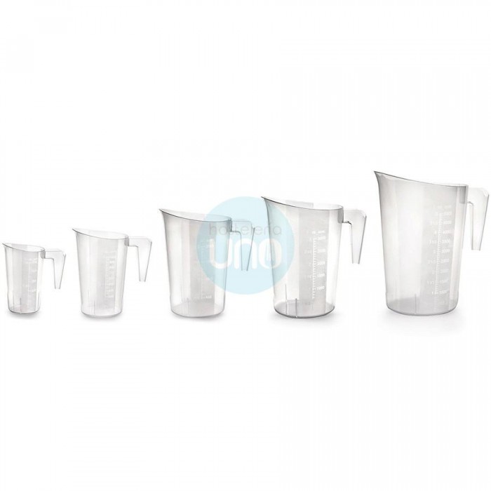 Set 5 Jarras Medidoras, 0,5, 1, 2, 3 y 5 Litros, Polipropileno, Apilables, con Asa, PRO Lacor Set 5 Jarras Medidoras, 0,5, 1, 2, 3 y 5 Litros, Polipropileno, Apilables, con Asa, PRO Lacor
