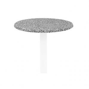 Mesa alta bristol, fundición, 4 pies, negra, tapa 60 cms. color a elegir, tableros de 60 cms: werzalit alemania - piazza 102