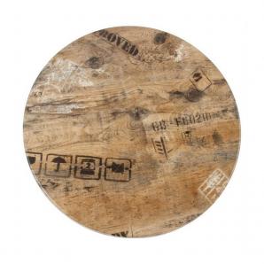 Mesa alta benamara, acero inoxidable, base de 110 cms y tapa 60 cms. color a elegir, tableros de 60 cms: werzalit sm - ex works 