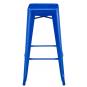 5 Taburetes tol ek limited, acero, azul - 5 unidades