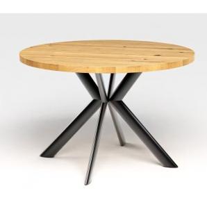 Mesa olite 120r, metal, madera, 120 cms de diámetro