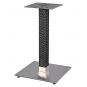 2 Bases de mesa olby 72, columna revestida, base de acero de 8 mm. 45 x 45 cm, altura 72 cms - 2 unidades