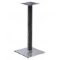 2 Bases de mesa olby 110, alta, columna revestida, base de acero de 8 mm. 45 x 45 cm, altura 110 cms - 2 unidades