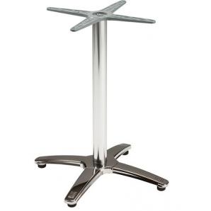 2 Bases de mesa roma new, 4 brazos, inoxidable y aluminio - 2 unidades