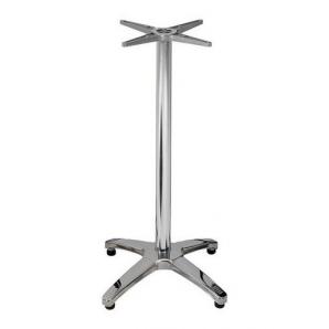 2 Bases de mesa roma new, alta, 4 brazos, inoxidable y aluminio* - 2 unidades
