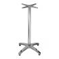 2 Bases de mesa roma new, alta, 4 brazos, inoxidable y aluminio* - 2 unidades