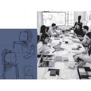 Mesa colmar, alta, azul, tapa de contrachapado revestido con hpl, color natural, 70 x 70 cms