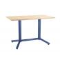 Mesa colmar, azul, tapa de contrachapado revestido con hpl, color natural, 120 x 70 cms