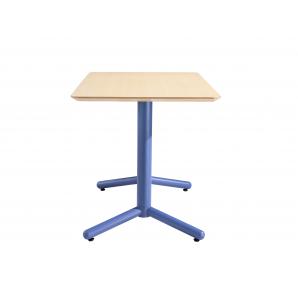 Mesa colmar, azul, tapa de contrachapado revestido con hpl, color natural, 120 x 70 cms