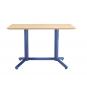 Mesa colmar, azul, tapa de contrachapado revestido con hpl, color natural, 120 x 70 cms